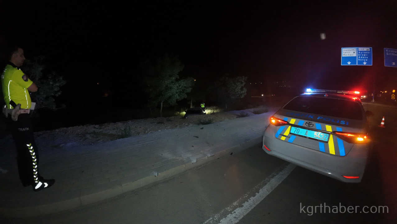 Kontrolden Cikan Otomobil Agaclik Alana Uctu Surucu Sirra Kadem Basti5