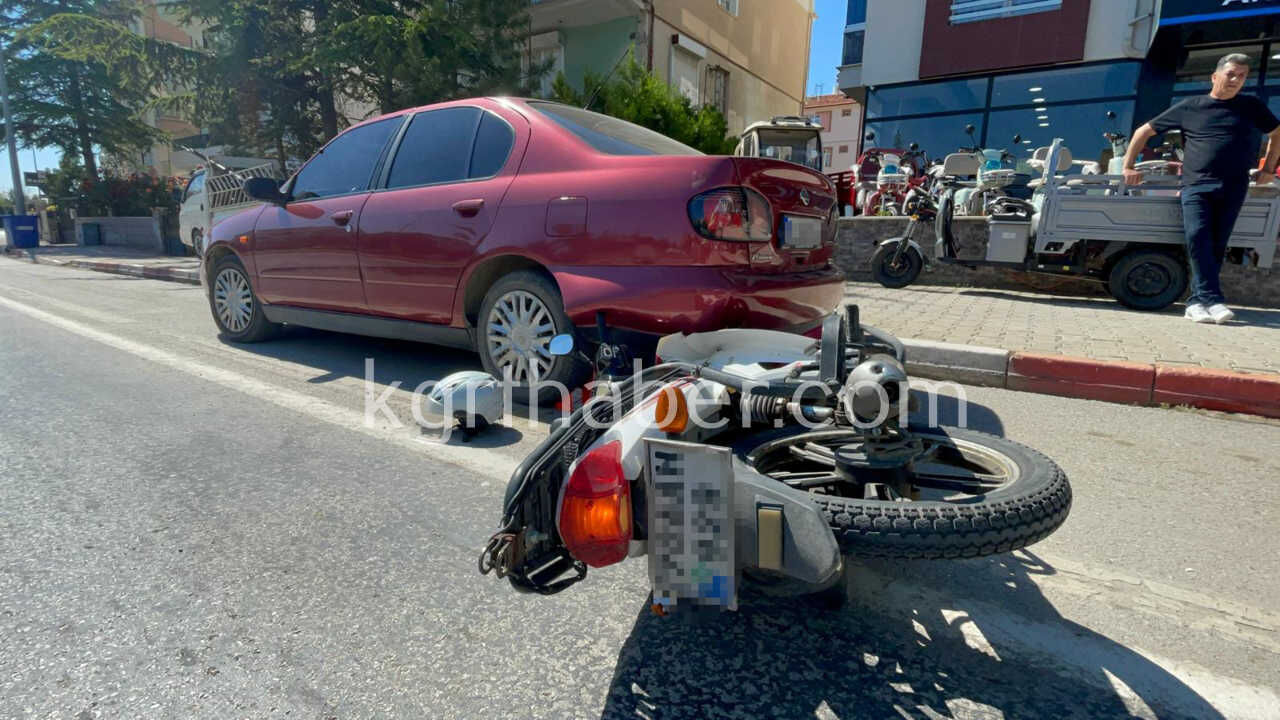 Tirla Carpisan Motosiklet Boyle Savruldu 1 Yarali8