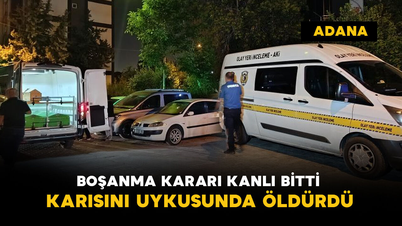 Boşanmak isteyen karısını uykusunda öldürdü