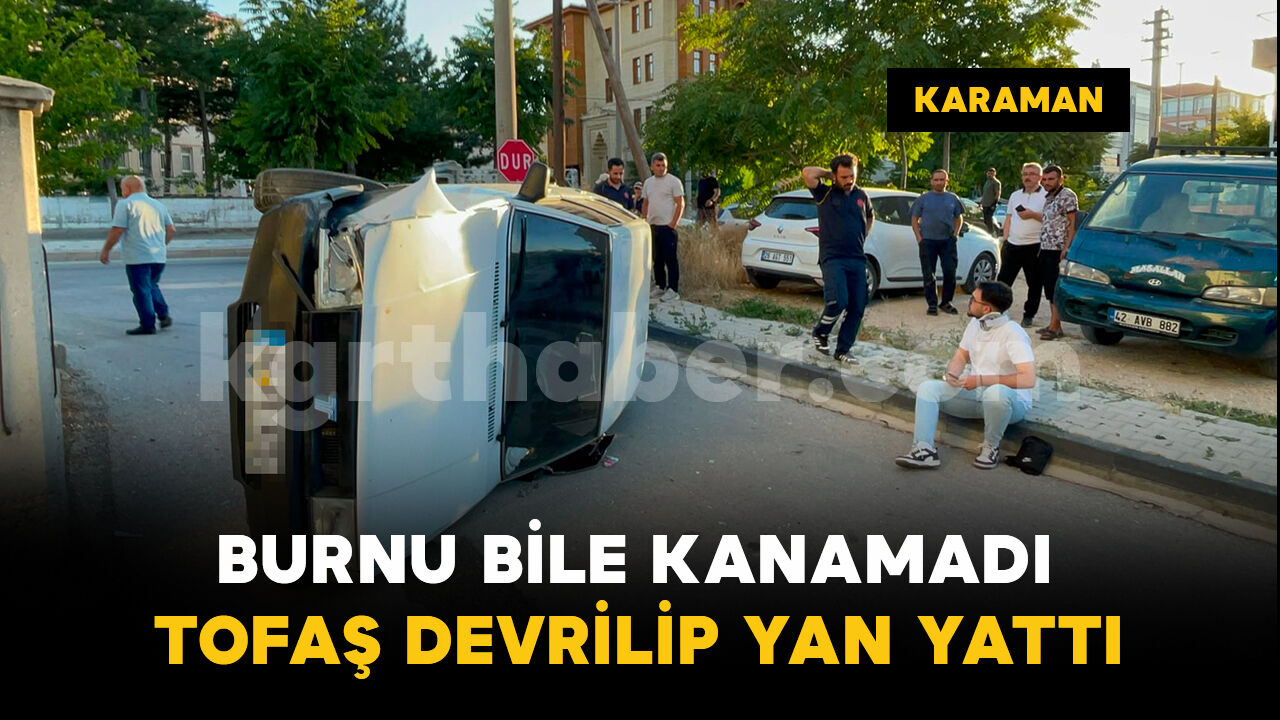 Bu kazayı yara almadan atlattı
