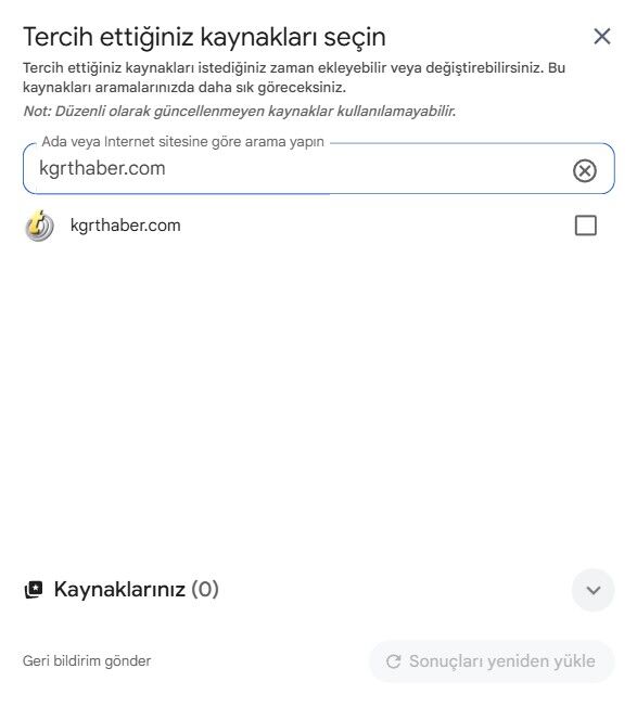 Googleda Kgrt Haberi Tercih Edilen Kaynaklar Listenize Eklemeyi Unutmayin1
