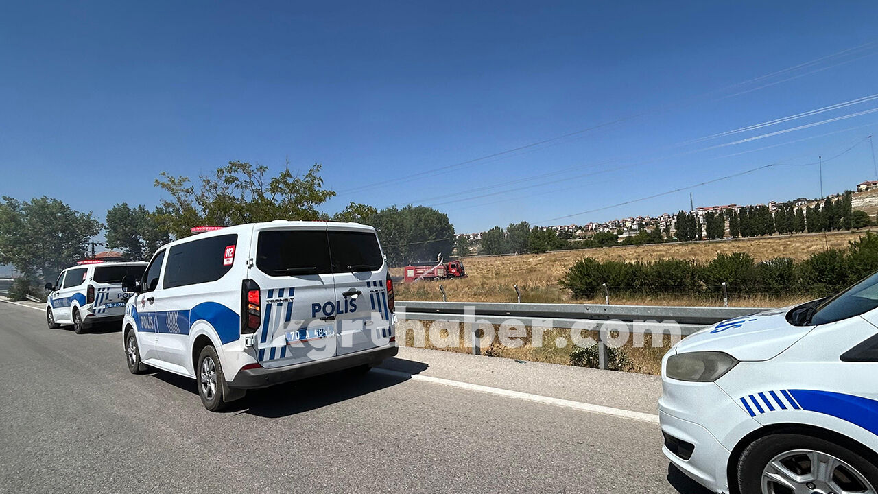 Karamanda Mut Yolu Uzerinde Aniz Yangini Panigi3