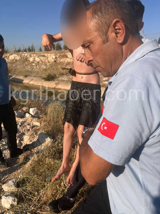 Karamanda Sulama Kanalinda Can Pazari Akintiya Kapilan Cocuklari Itfaiye Ve Afad Kurtardi (16)
