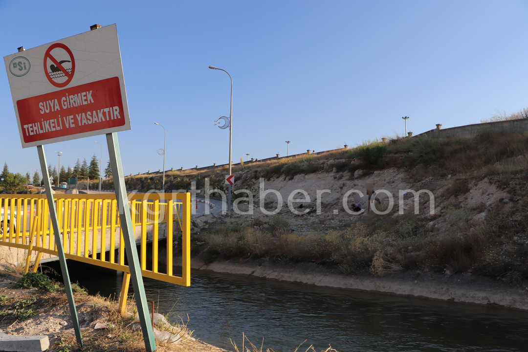 Karamanda Sulama Kanalinda Can Pazari Akintiya Kapilan Cocuklari Itfaiye Ve Afad Kurtardi (6)
