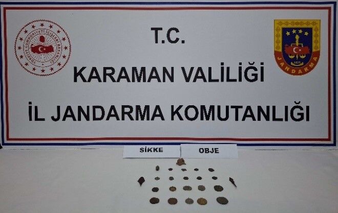 Karamanda Tarihi Eserler Ele Gecirildi 6 Tutuklama (2)