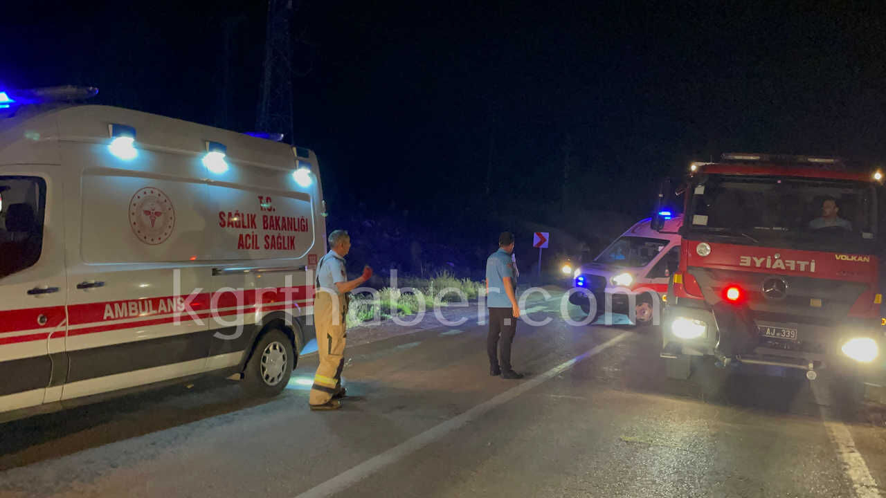 Kontrolden Cikan Otomobil Sarampole Takla Atti 3 Yarali4