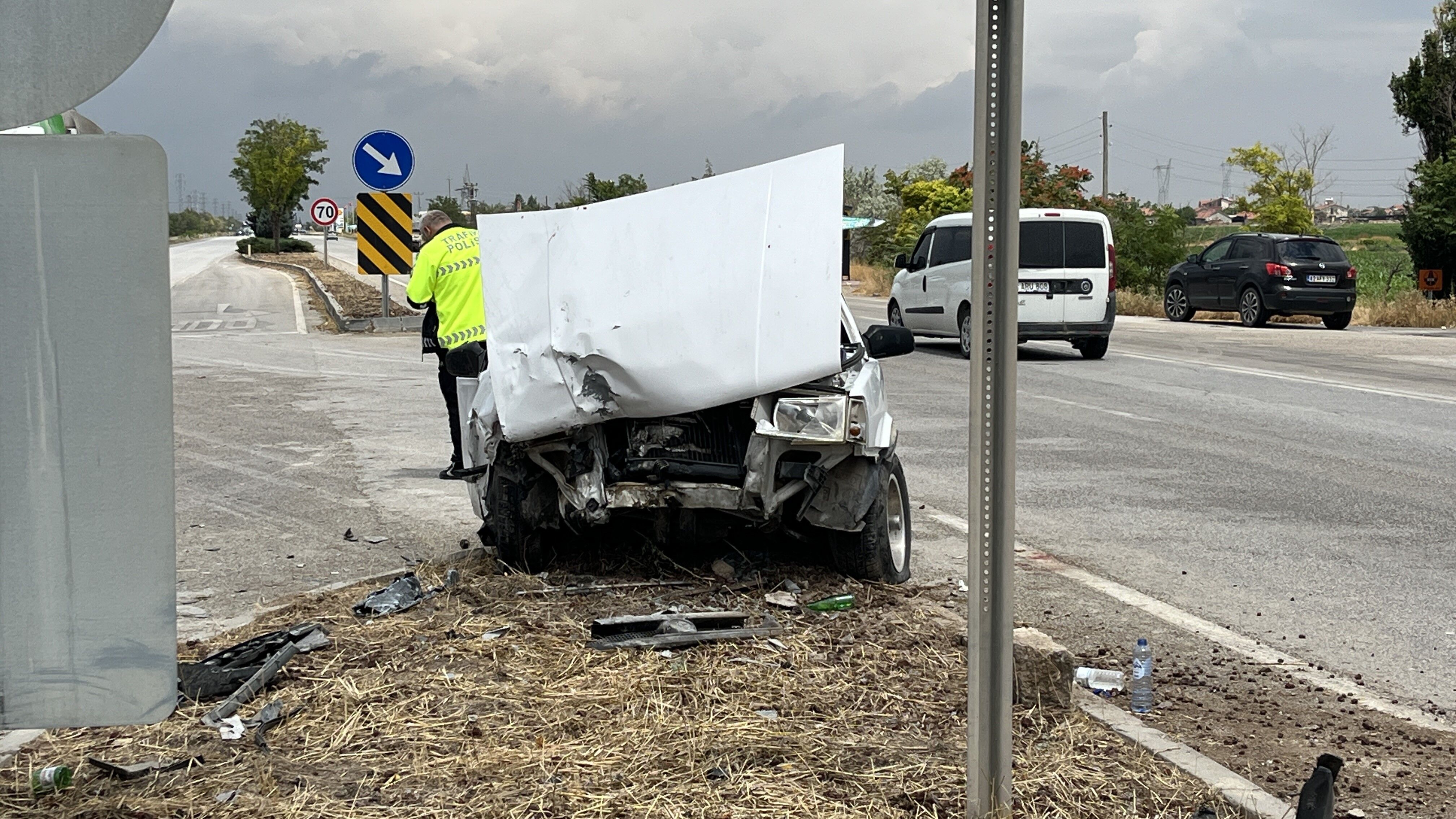 Konyada Kavsakta Feci Kaza 1I Agir 5 Yarali (4)