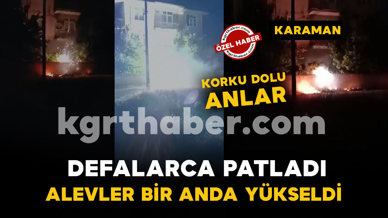 Kopan elektrik teli otları tutuşturdu: Patlama sesleri paniğe neden oldu