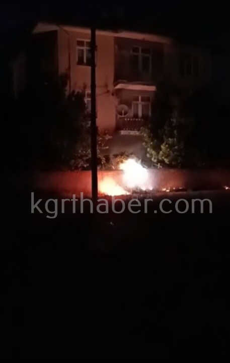 Kopan Elektrik Teli Otlari Tutusturdu Patlama Sesleri Panige Neden Oldu2