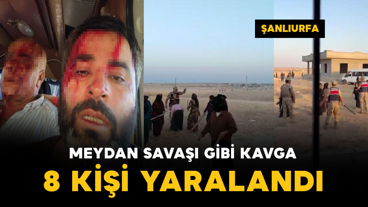 Meydan savaşı gibi kavga: 8 yaralı