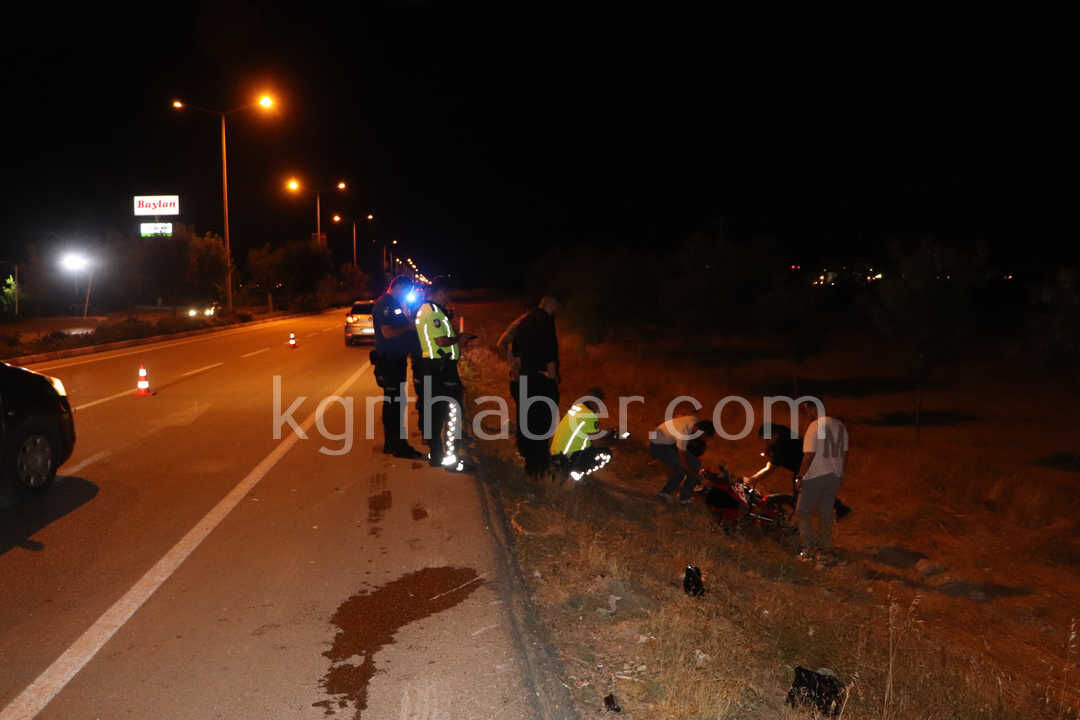 Otomobil Ile Carpisan Motosiklet Sarampole Savruldu 1 Yarali6