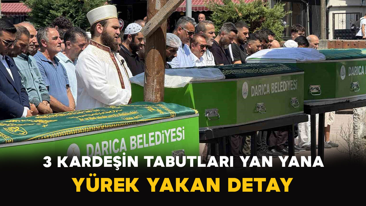 3 Kardeşin Tabutları Yan Yana: Yürek Yakan Detay
