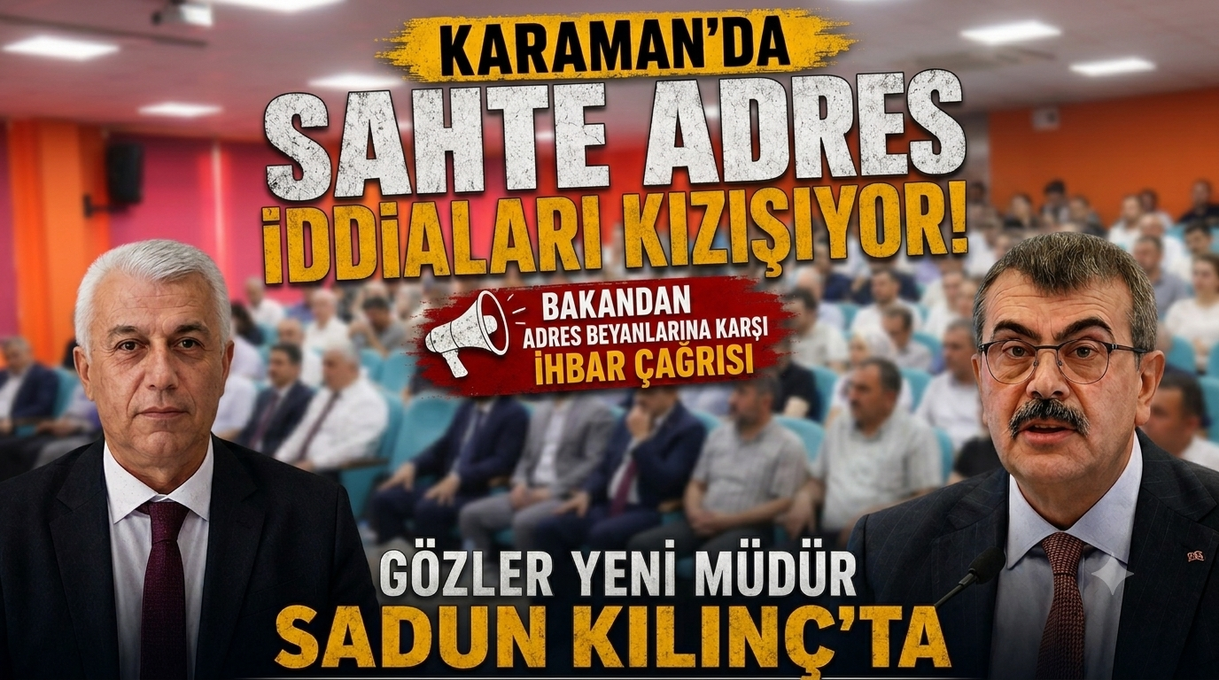 Bakan Tekin'e Rağmen Karaman’da Akraba Adresi Oyununa Müdür Dur Diyecek mi?