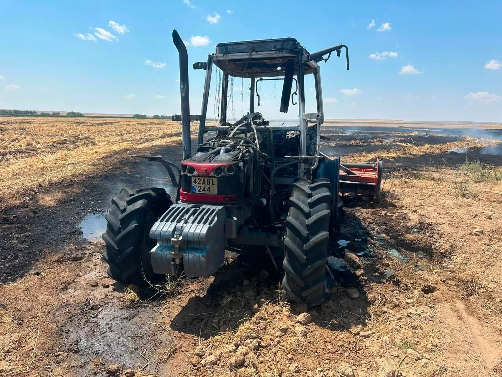 Bir Anda Alev Topuna Dondu Traktor Kule Dondu (2)