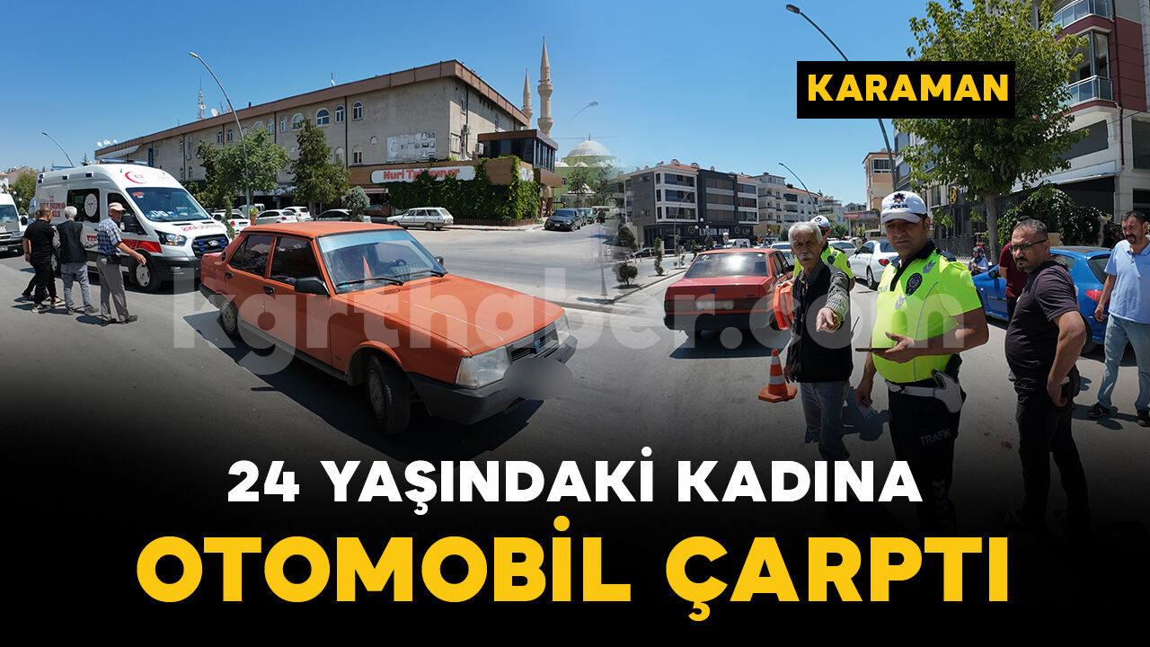 Dondurma aldıktan sonra yolun karşısına geçmeye çalışan kadına otomobil çarptı