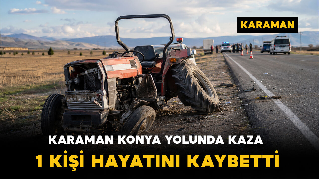 Karaman-Konya Yolunda Feci Kaza: 1 Ölü