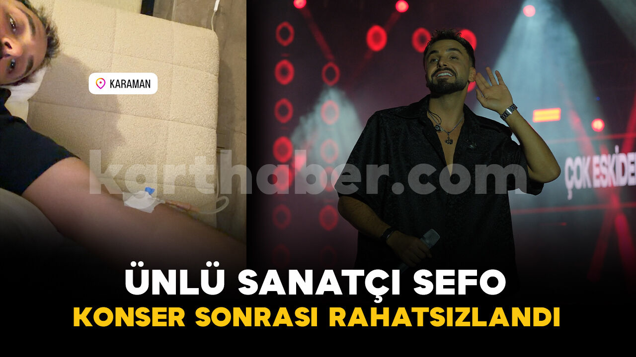 Karaman'da konser veren ünlü rapçi Sefo rahatsızlandı