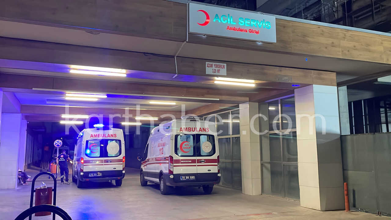 Karamanda Silahli Kavga 1 Kisi Bacagindan Vurularak Yaralandi1