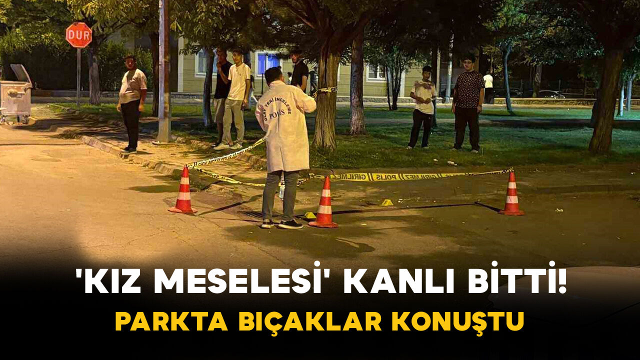 'Kız Meselesi' Kanlı Bitti! Parkta Bıçaklar Konuştu