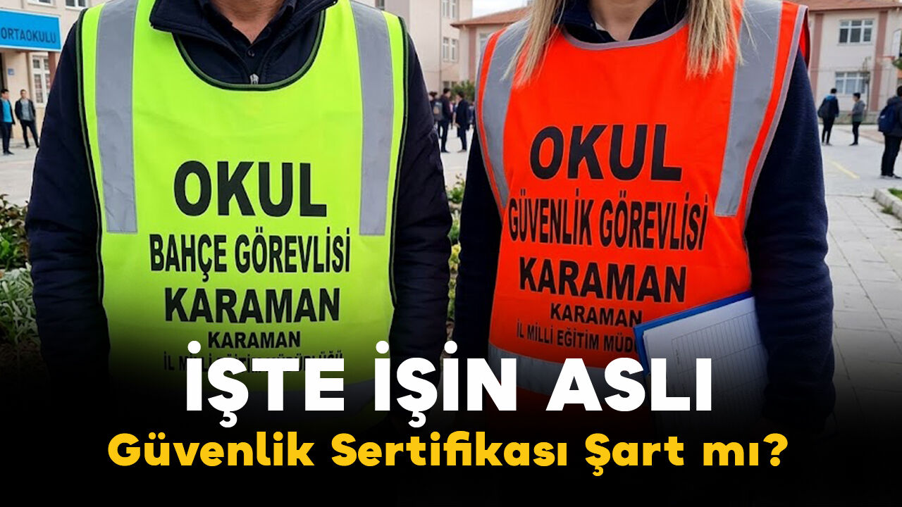Okul Bahçe Görevlisi Alımında Sertifika Şartı Var mı?