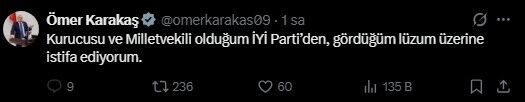 Omer Karakastan Surpriz Istifa (1)