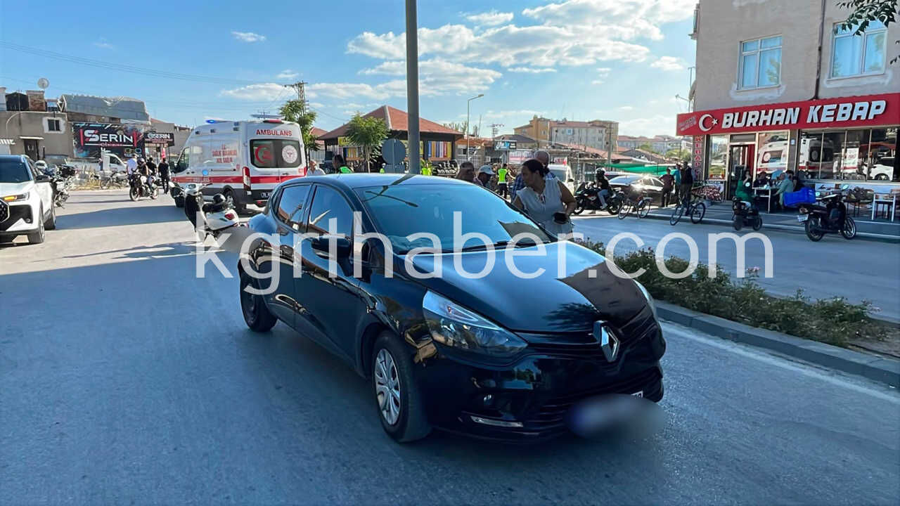 Otomobil Ile Motosikletin Carpistigi Kazada 1 Kisi Yaralandi1
