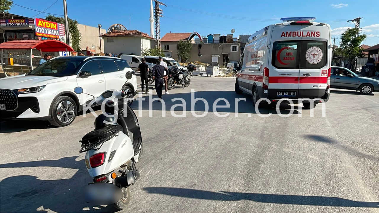 Otomobil Ile Motosikletin Carpistigi Kazada 1 Kisi Yaralandi2