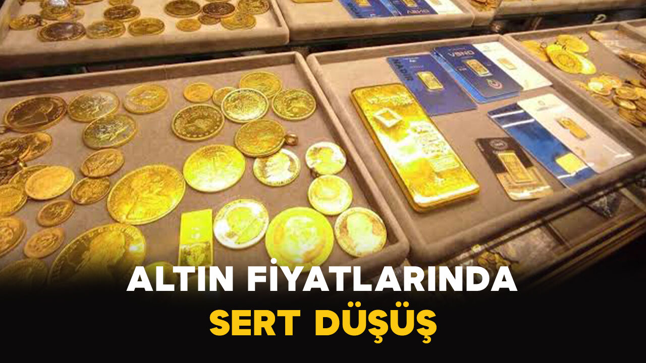 Altın fiyatlarında sert düşüş