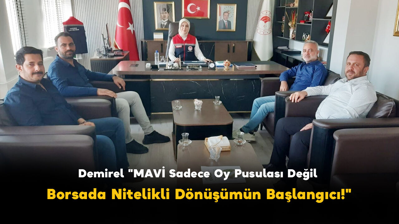 Demirel "Mavi Sadece Oy Pusulası Değil: Borsada Nitelikli Dönüşümün Başlangıcı!"