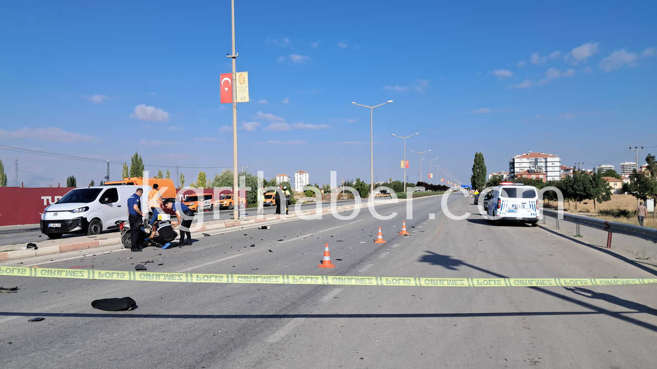 Karaman'da Cip Elektrikli Bisiklete Çarptı 15 Yaşındaki Sürücü Ağır Yaralandı10