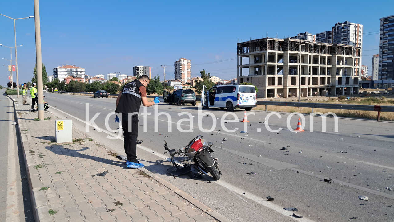 Karaman'da Cip Elektrikli Bisiklete Çarptı 15 Yaşındaki Sürücü Ağır Yaralandı9