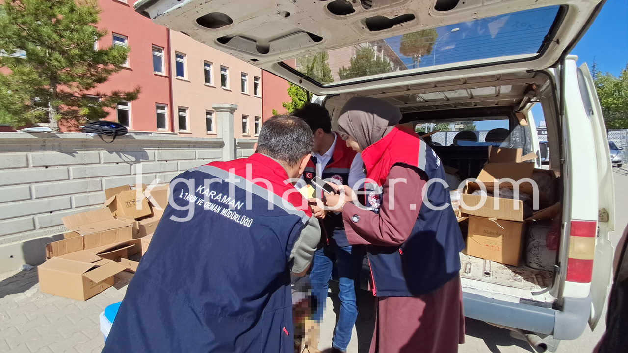 Karamanda Gida Guvenligi 1 Operasyonu Yuzlerce Kilo Ve Litre Urun Ele Gecirildi2