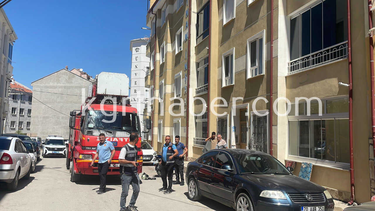Karamanda Hareketli Dakikalar Yangin Ihbari Tencereden Cikti0