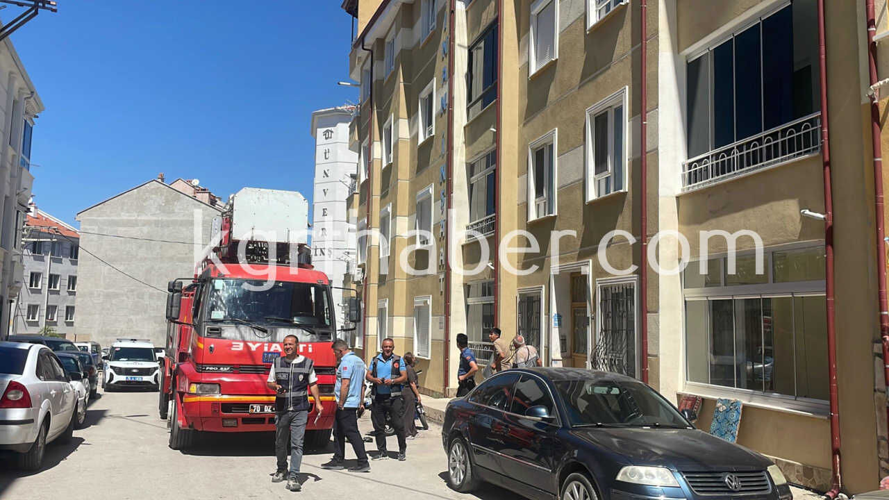 Karamanda Hareketli Dakikalar Yangin Ihbari Tencereden Cikti1