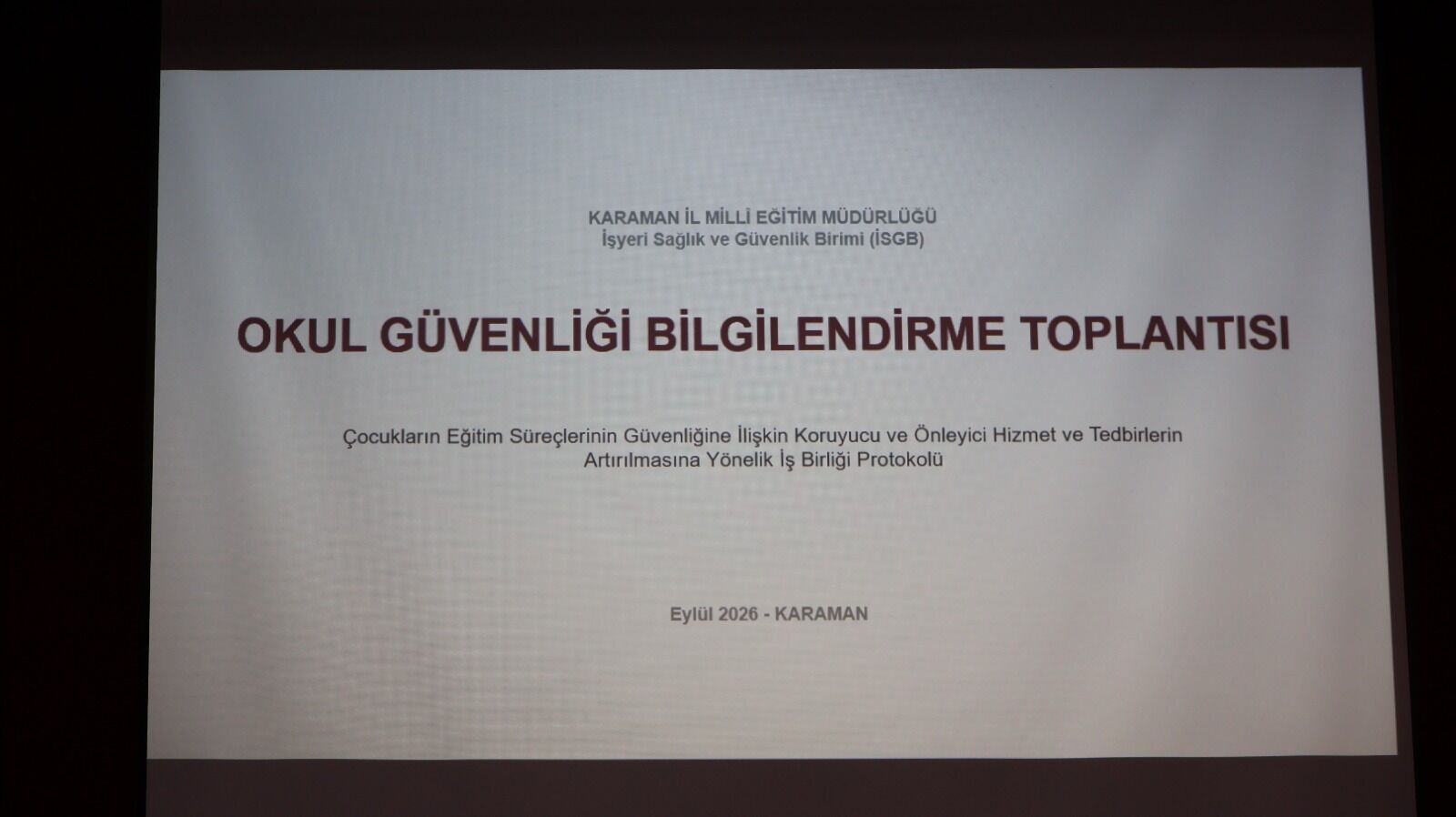 Karamanda Okullarda Guvenlik Icin Yeni Donem Basliyor (2)