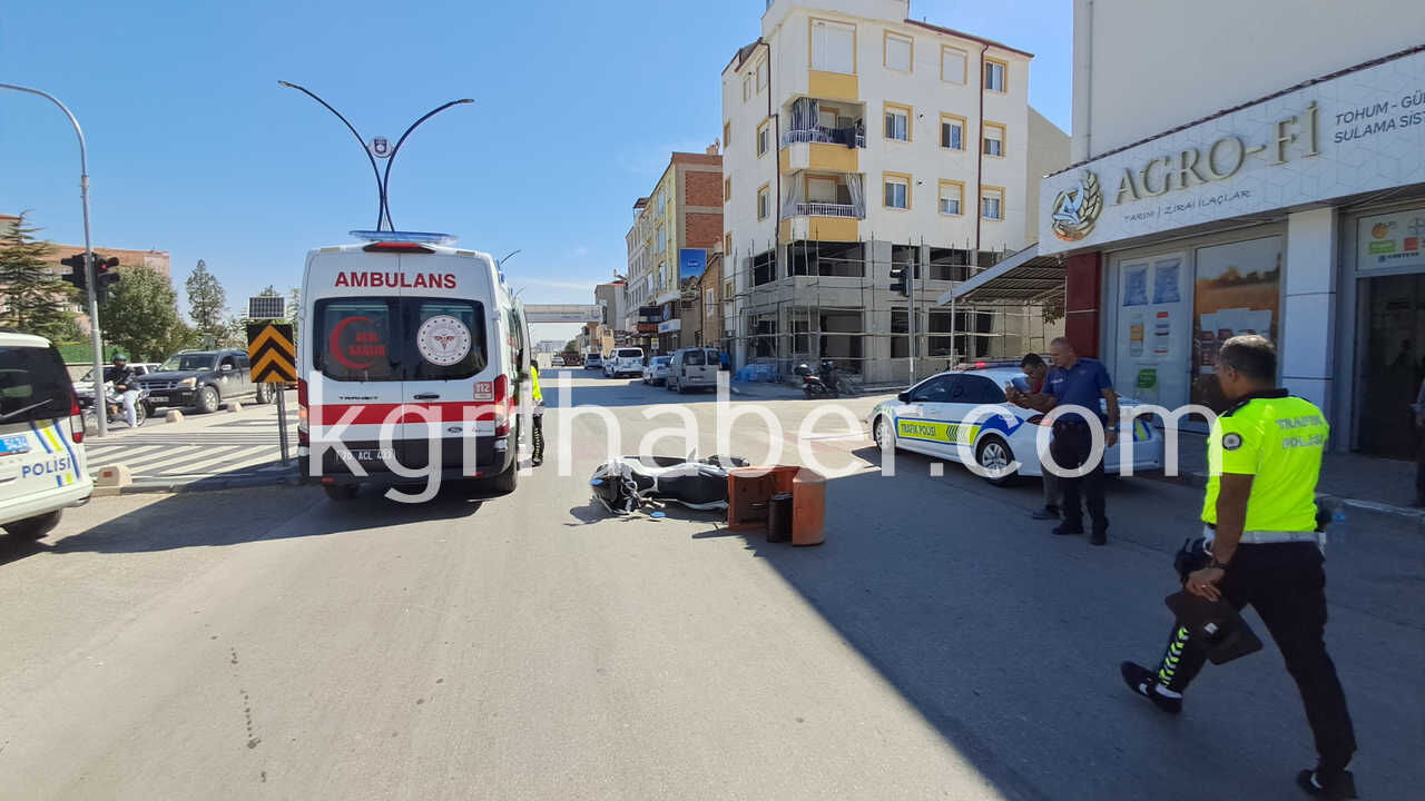 Karamanda Ters Yonden Gelen Alkollu Surucu Motokurye Ile Carpisti 1 Yarali2