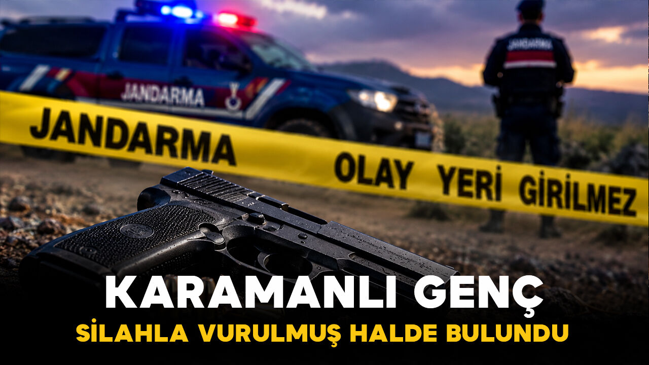 Karamanlı genç silahla vurulmuş halde ölü bulundu