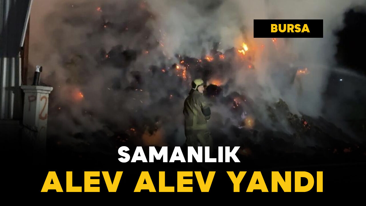 Samanlık alev alev yandı