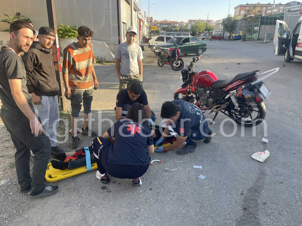 Sanayide Iki Motosiklet Boyle Carpisti 1I Agir 3 Yarali8