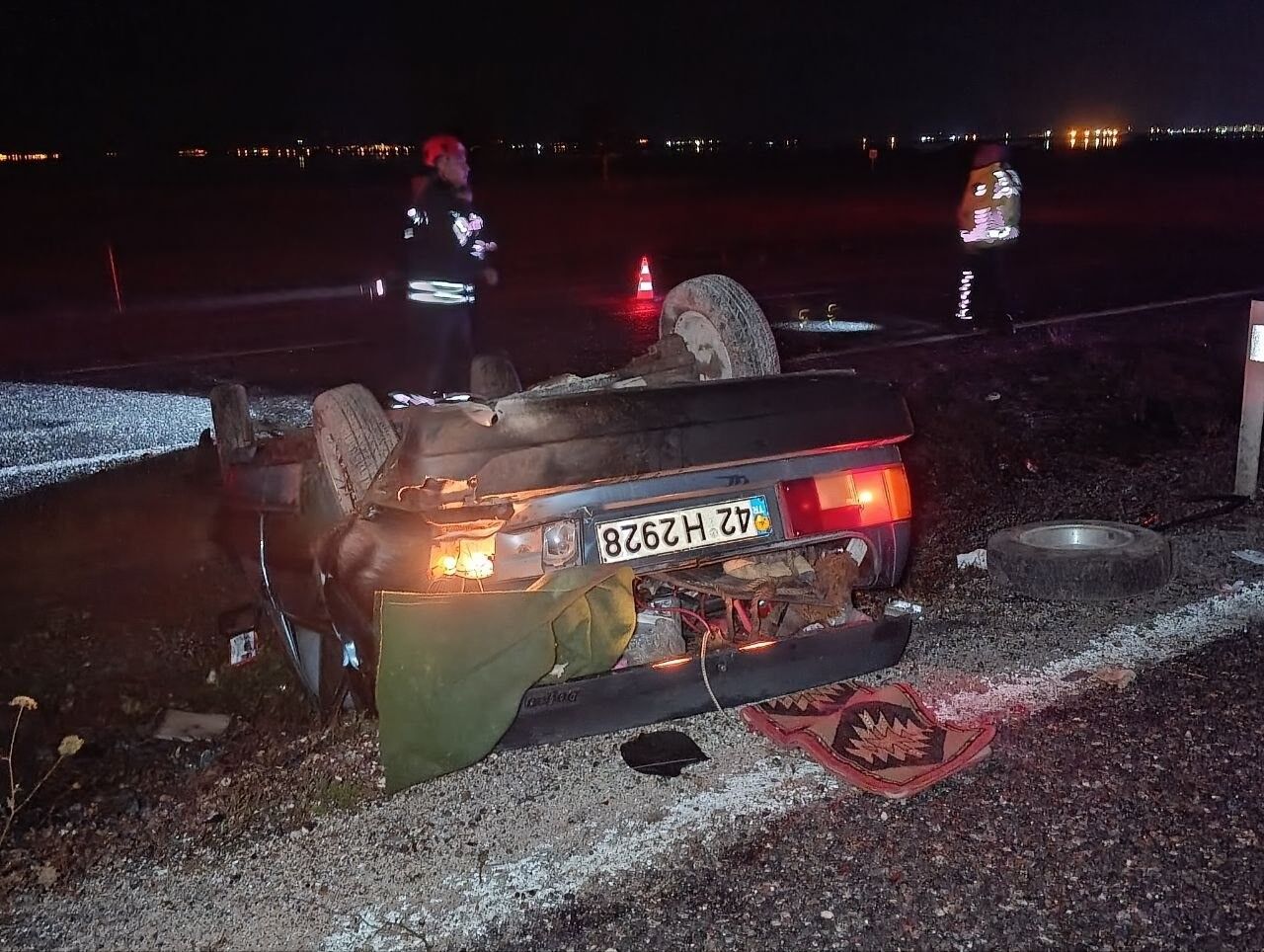 Beysehirde Yagisla Birlikte Kazalar Pes Pese Geldi 11 Yarali (3)