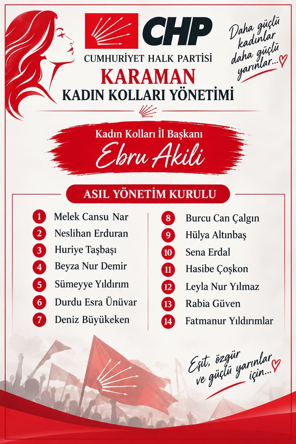 Chp Karaman Kadin Kollarinda Yeni Donem Basladi1
