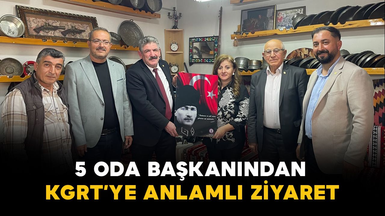 Karaman’da 5 oda başkanından KGRT'ye Gazeteciler Günü ziyareti