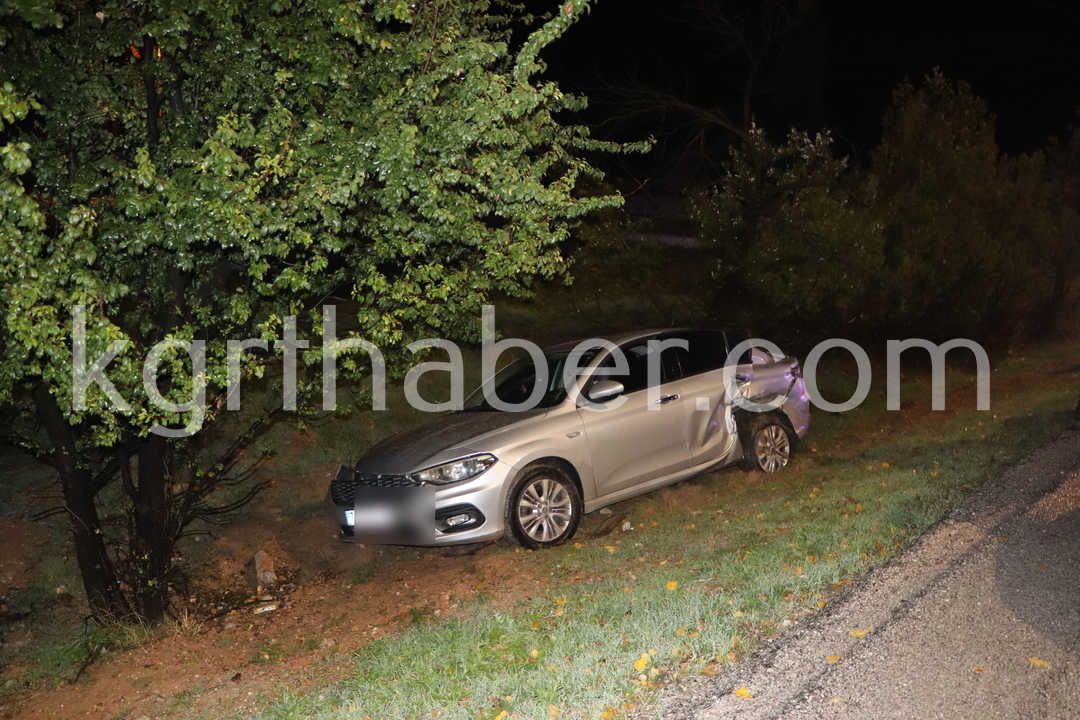 Karamanda Carpisan Otomobillerden Biri Bahceye Uctu 4 Yarali3