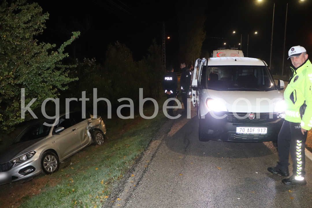 Karamanda Carpisan Otomobillerden Biri Bahceye Uctu 4 Yarali4