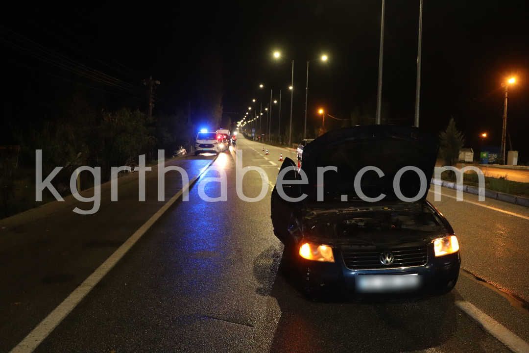 Karamanda Carpisan Otomobillerden Biri Bahceye Uctu 4 Yarali6