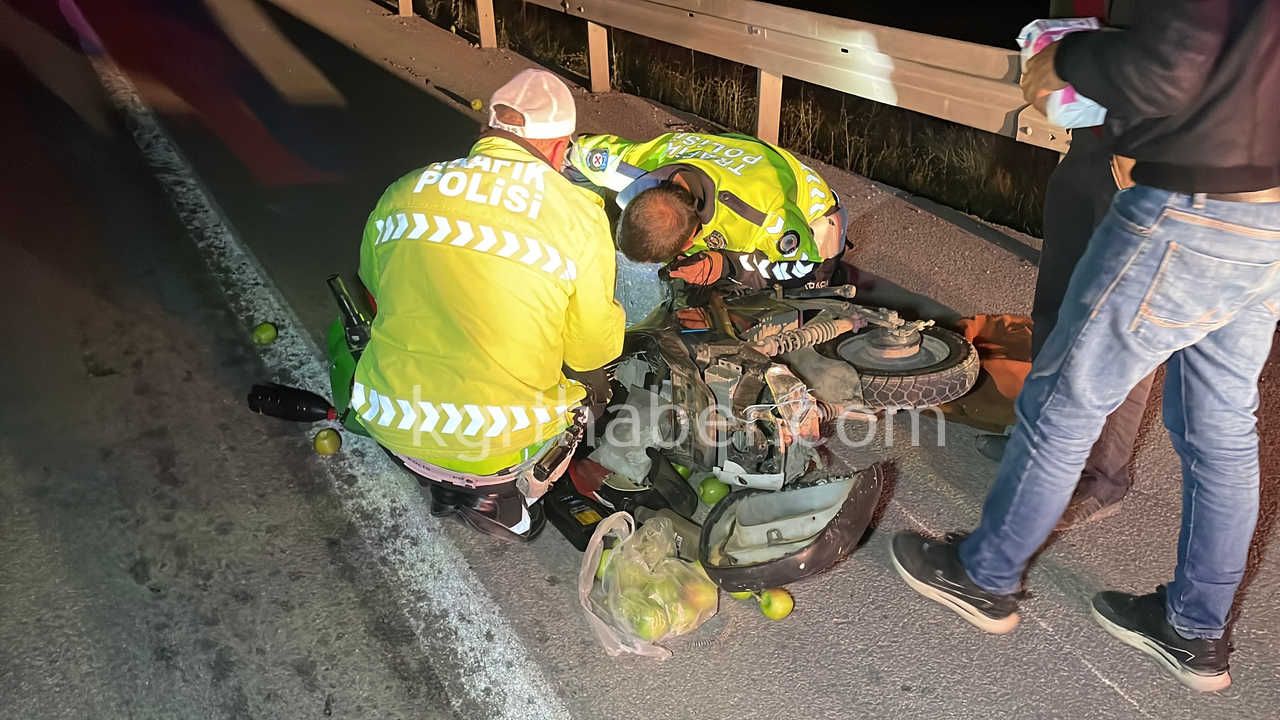 Karamanda Elektrikli Bisiklet Yayaya Carpti 2 Yarali2