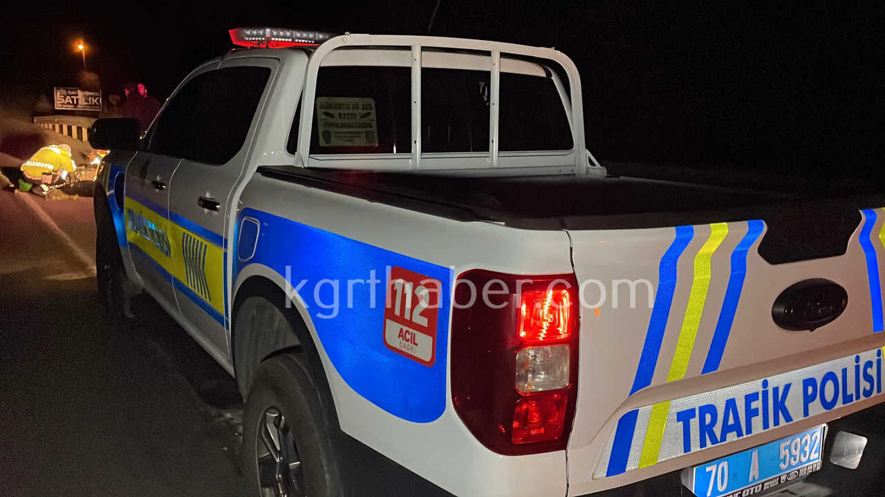 Karamanda Elektrikli Bisiklet Yayaya Carpti 2 Yarali4