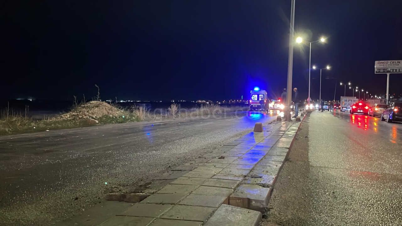 Karamanda Hafif Ticari Arac Karsi Seride Gecerek Sarampole Takla Atti 1 Yarali8