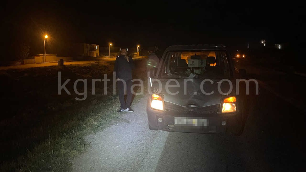 Karamanda Hafif Ticari Aracin Carptigi Esek Telef Oldu Esege Kimse Sahip Cikmadi8
