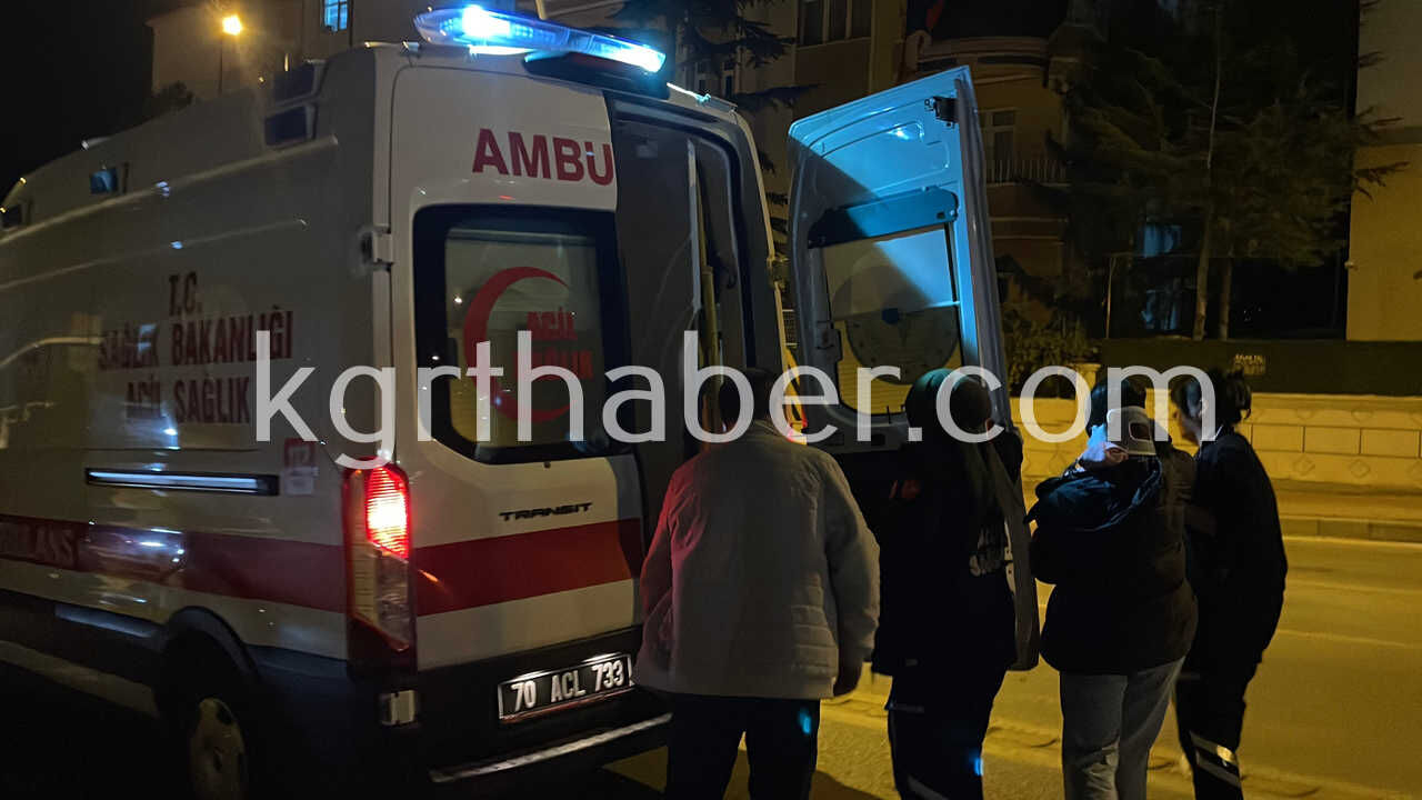 Karamanda Kaza Ustune Kazada 2 Kisi Yaralandi O Anlar Kamerada3